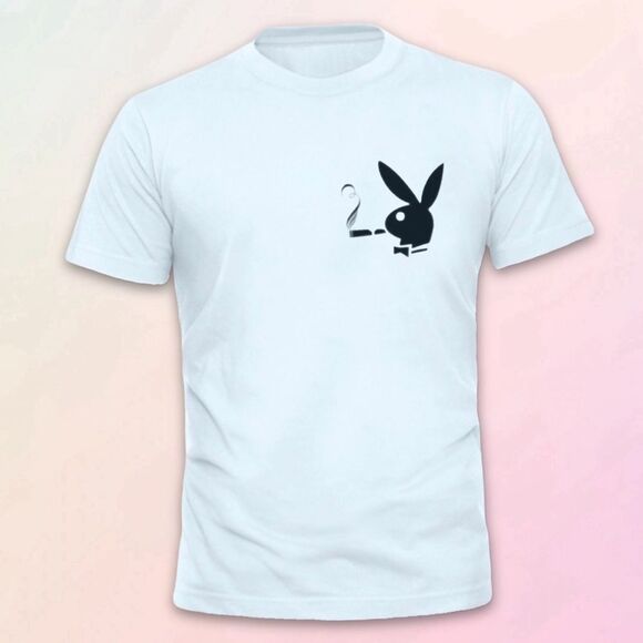 Smoking Bunny Tee, Unisex, Size Small-3XL - Picture 1 of 7